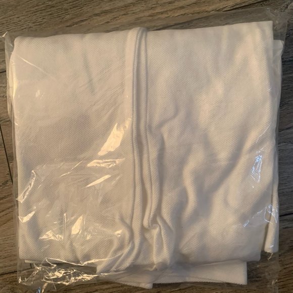 NWT LANDS' END FORM FITTING WOMEN'S MESH POLO SHIRT WHITE MT (MEDIUM TALL) - Picture 12 of 12